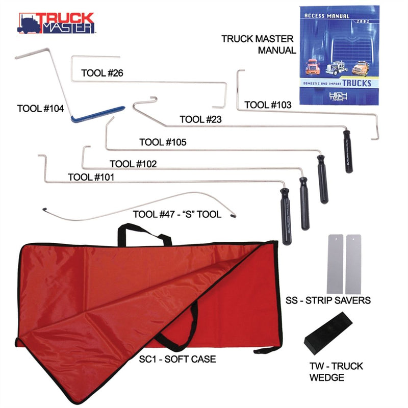 Access Tools Truck Master Lock Out Door Opening Set TMS